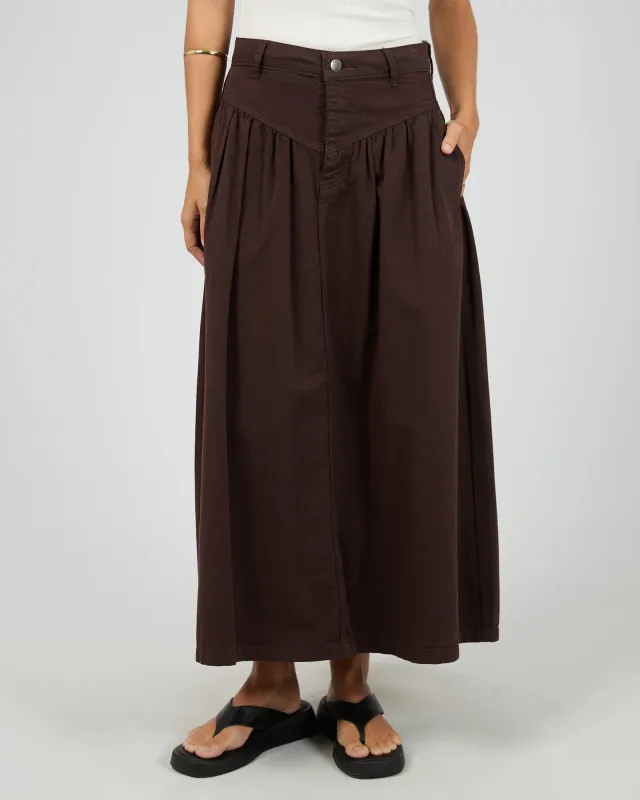 Arlo Maxi Skirt Brown made by All About Eve