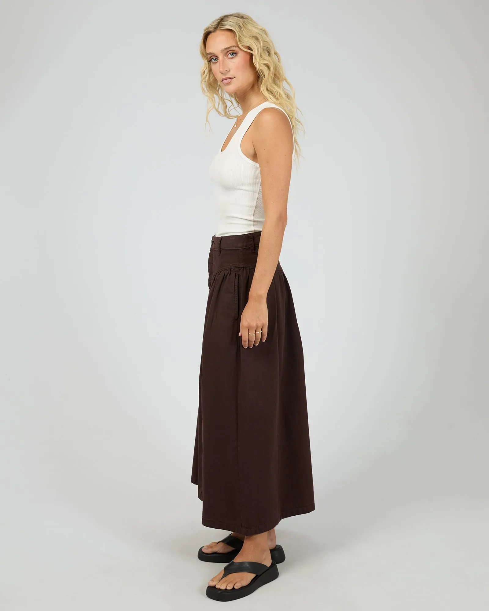 Arlo Maxi Skirt Brown sold by All About Eve product image thumbnail 5