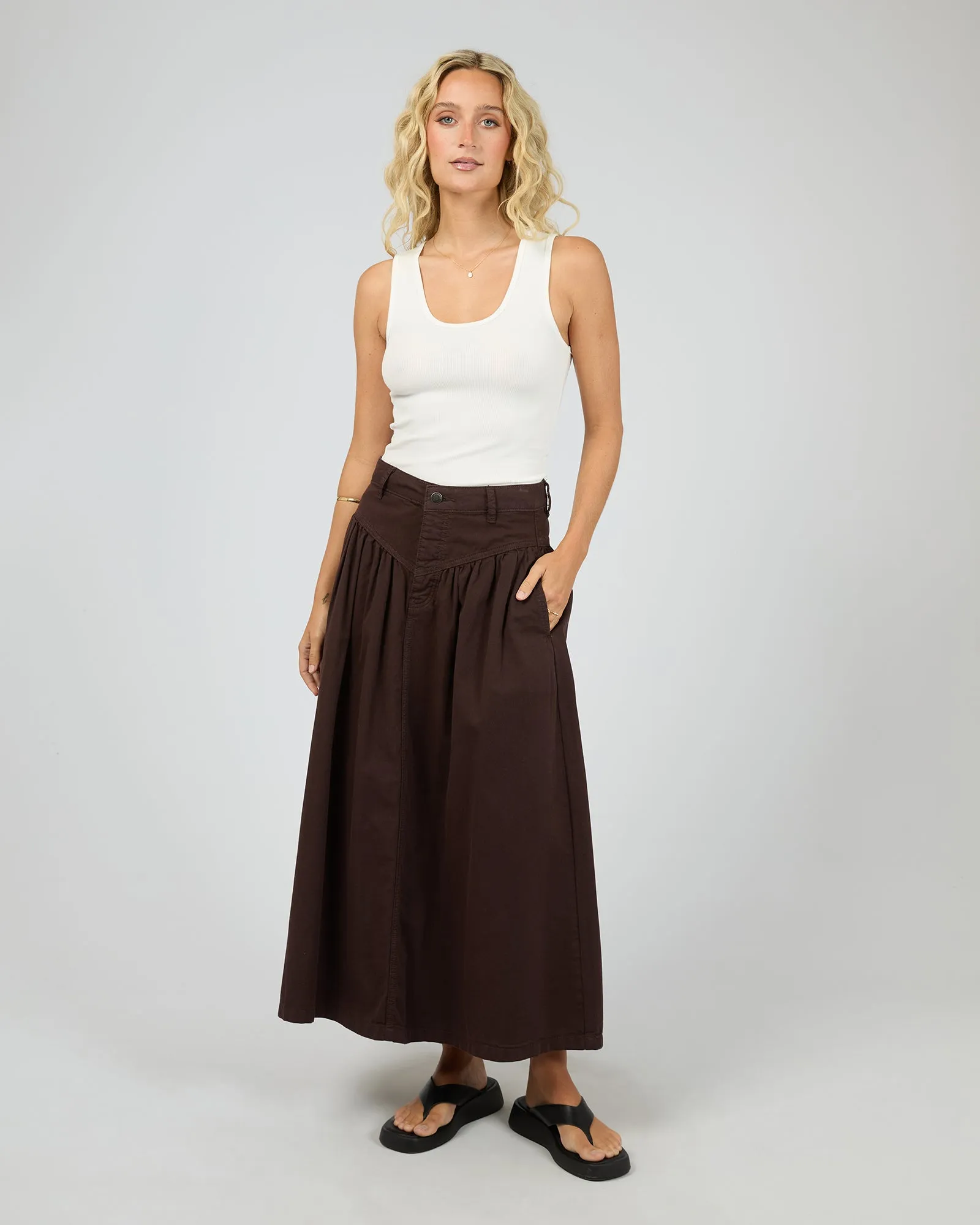 Arlo Maxi Skirt Brown sold by All About Eve product image thumbnail 2