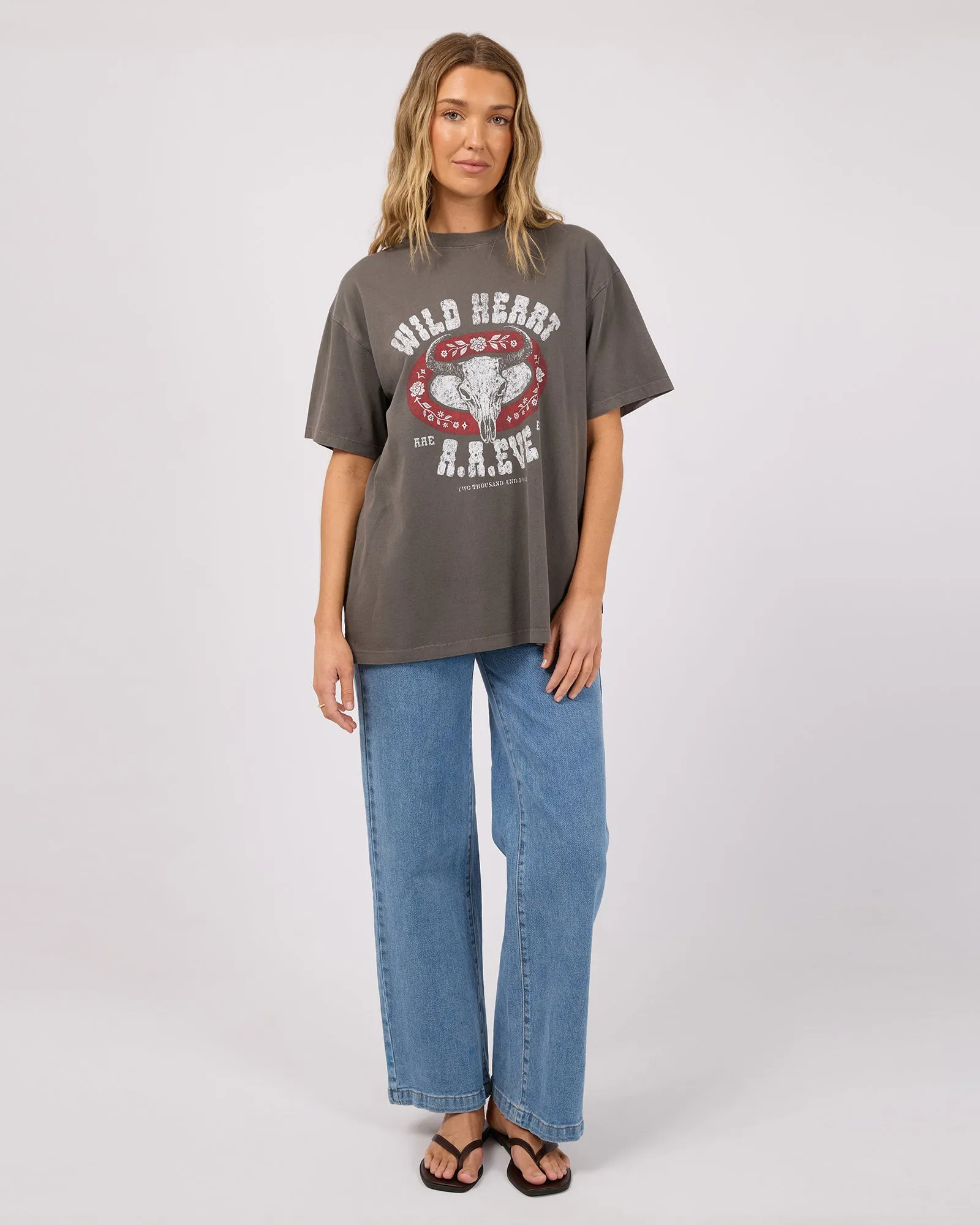 Wild Heart Relaxed Tee Charcoal sold by All About Eve product image thumbnail 2