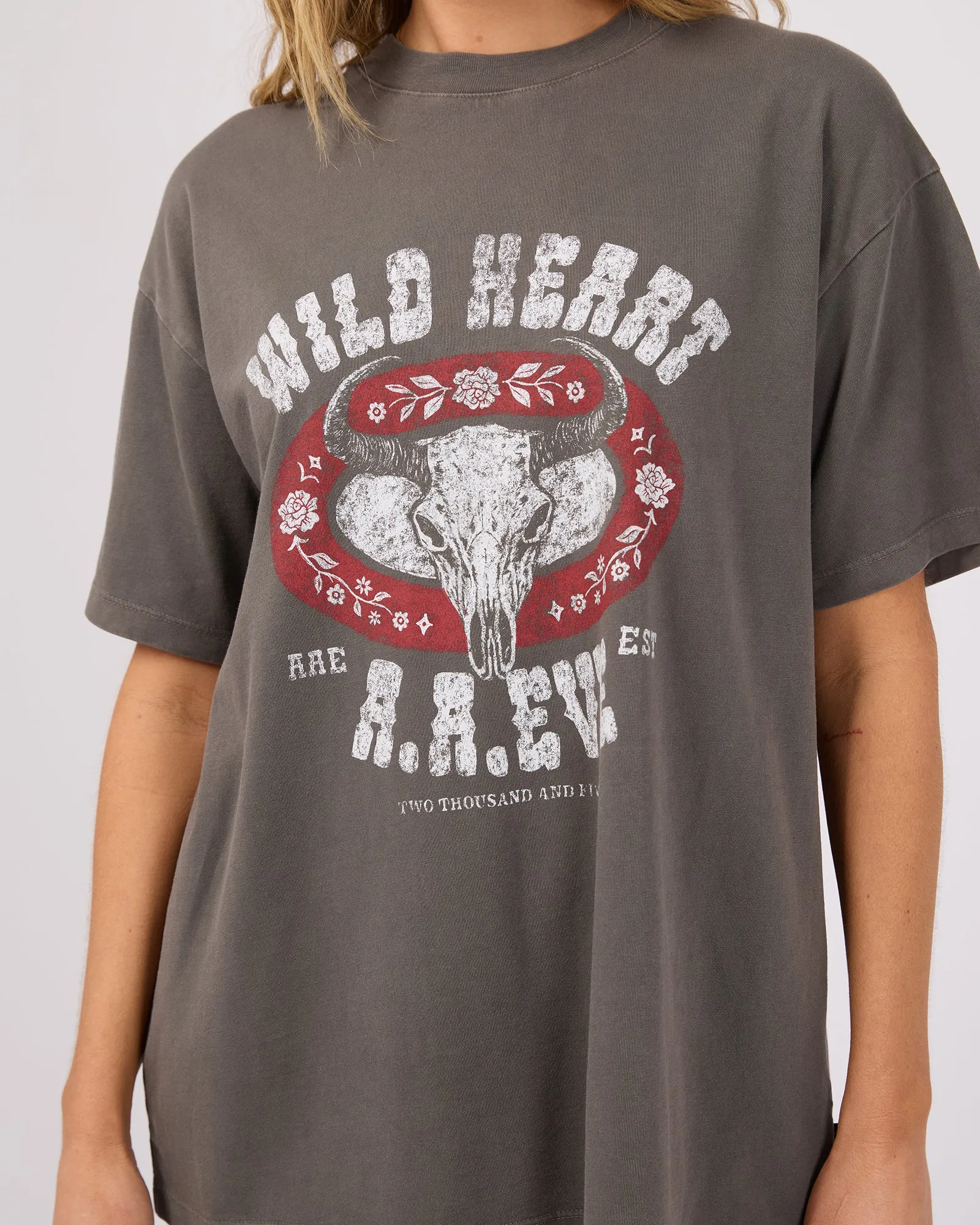 Wild Heart Relaxed Tee Charcoal sold by All About Eve product image thumbnail 5