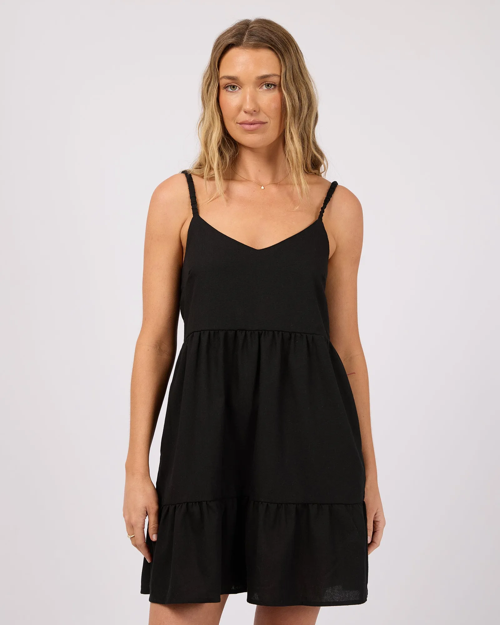 Soleil Mini Dress Black sold by All About Eve