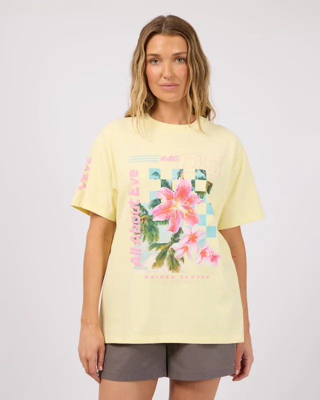 Canyon Relaxed Tee Lemon made by All About Eve