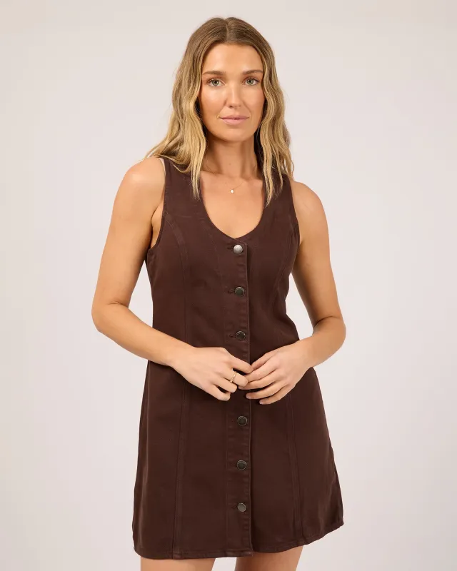 Peta Mini Dress Brown made by All About Eve