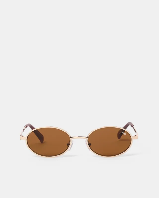 Asta Sunglasses Mocha Gold/Smoke-Brown made by All About Eve