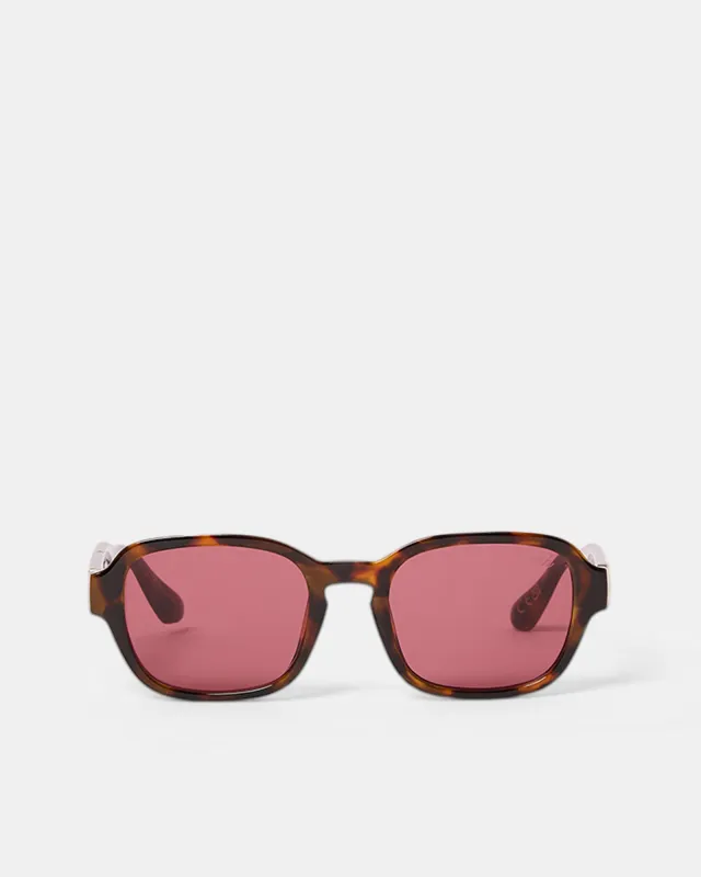 Maja Sunglasses Tortoise/Purple made by All About Eve