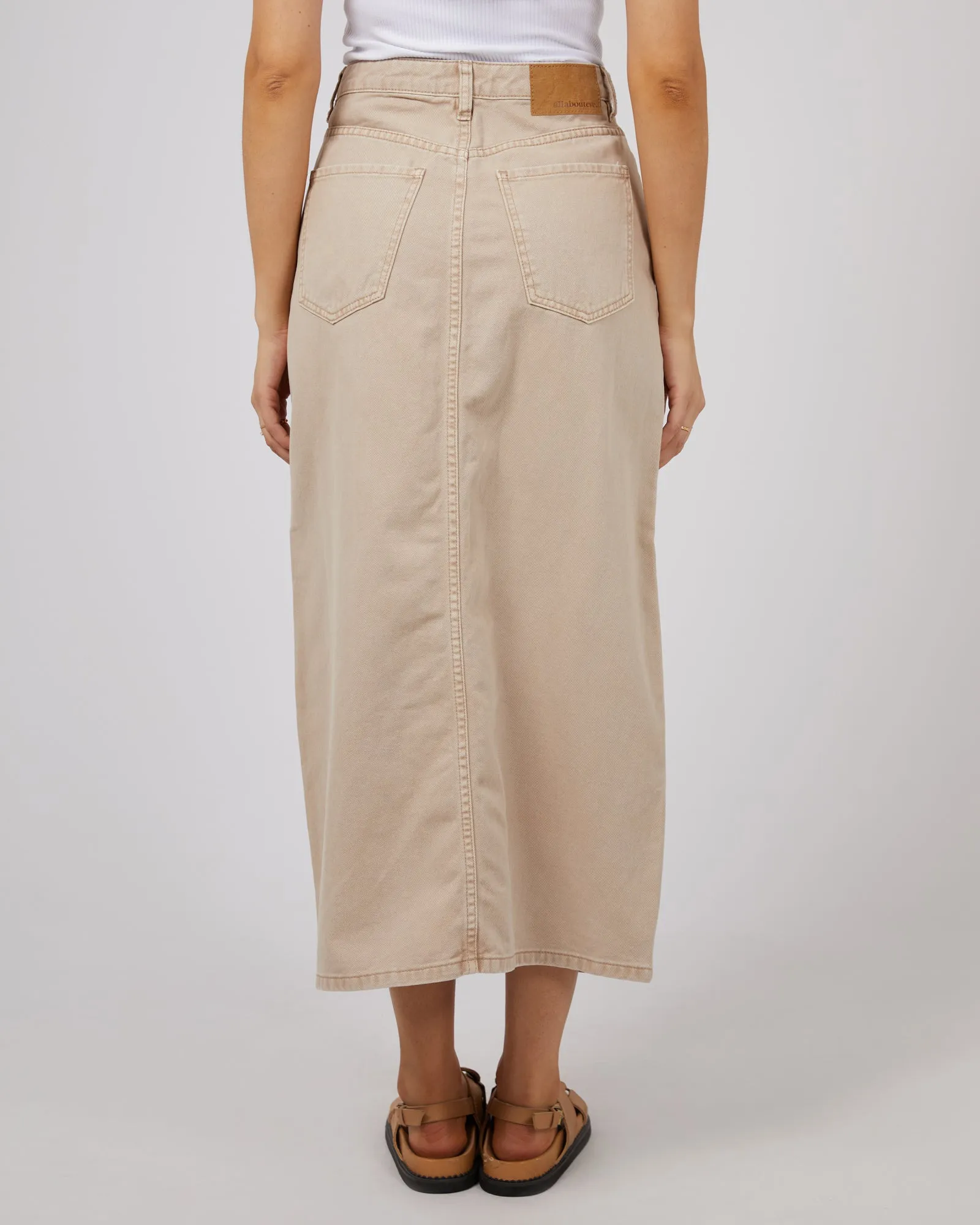 Pia Denim Maxi Skirt Beige sold by All About Eve product image thumbnail 4