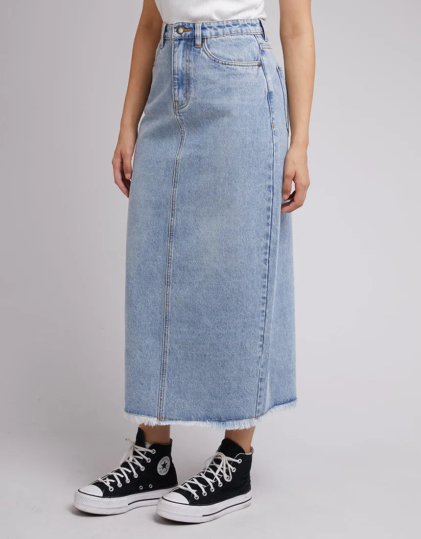 Ray Denim Maxi Skirt Light Blue sold by All About Eve product image thumbnail 3