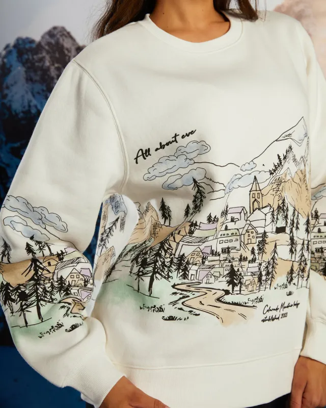 Apres Ski Oversized Crew Vintage White sold by All About Eve
