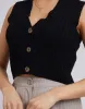 Tilly Knit Vest Black sold by All About Eve