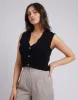 Tilly Knit Vest Black sold by All About Eve