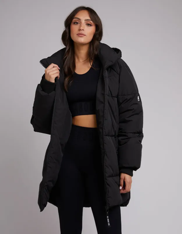 Remi Luxe Midi Puffer Black made by All About Eve
