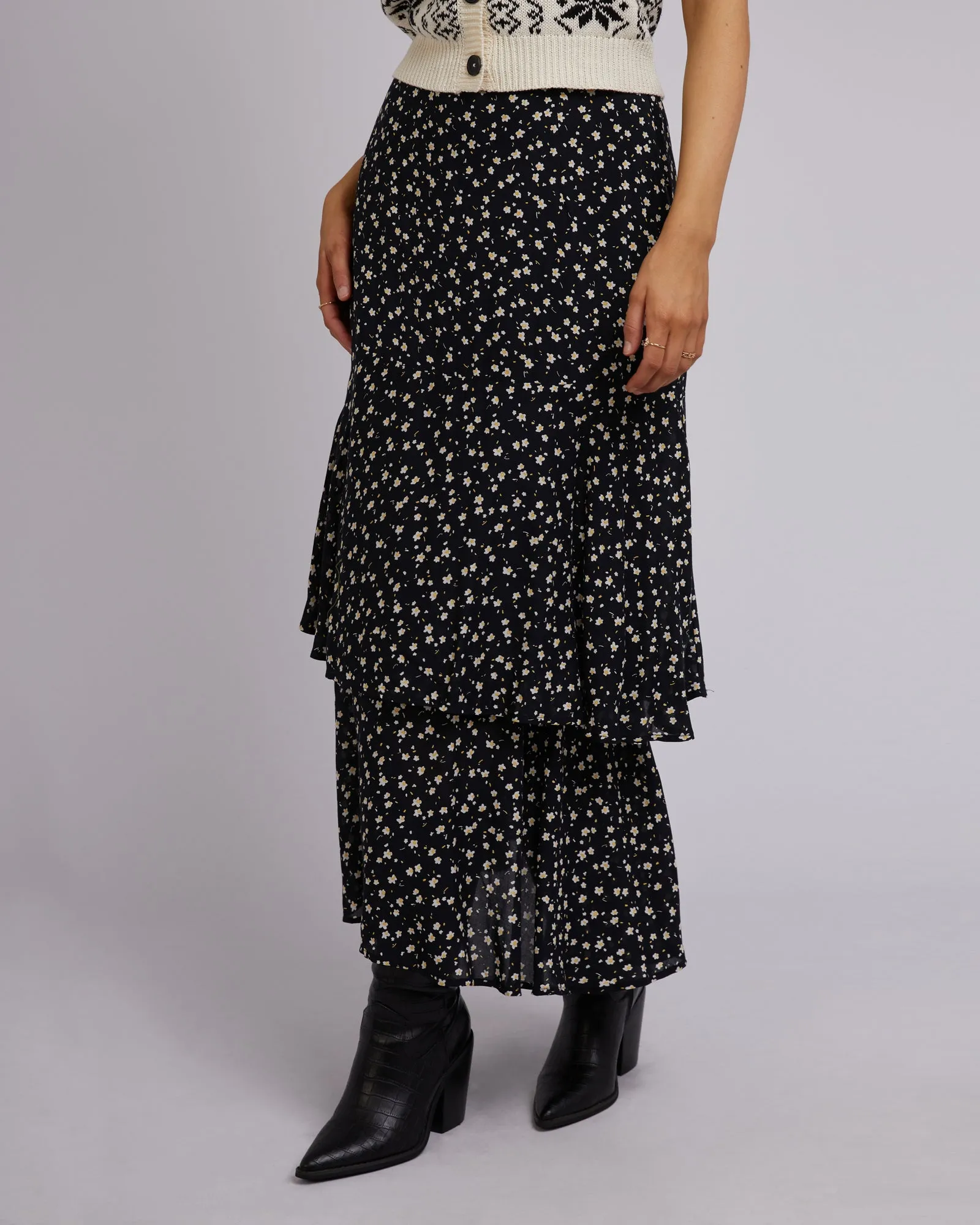 Lily Floral Print Maxi Skirt sold by All About Eve product image thumbnail 4