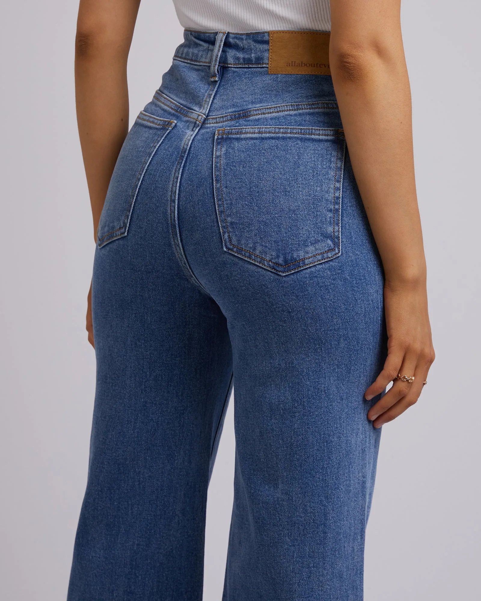 Charlie High Rise Wide Leg Jean Dark Blue sold by All About Eve product image thumbnail 5