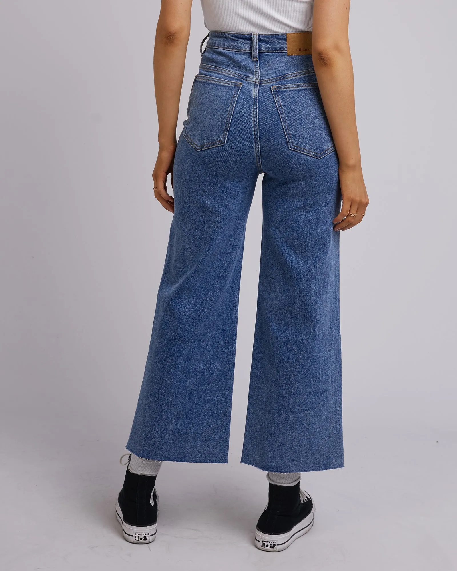 Charlie High Rise Wide Leg Jean Dark Blue sold by All About Eve product image thumbnail 3