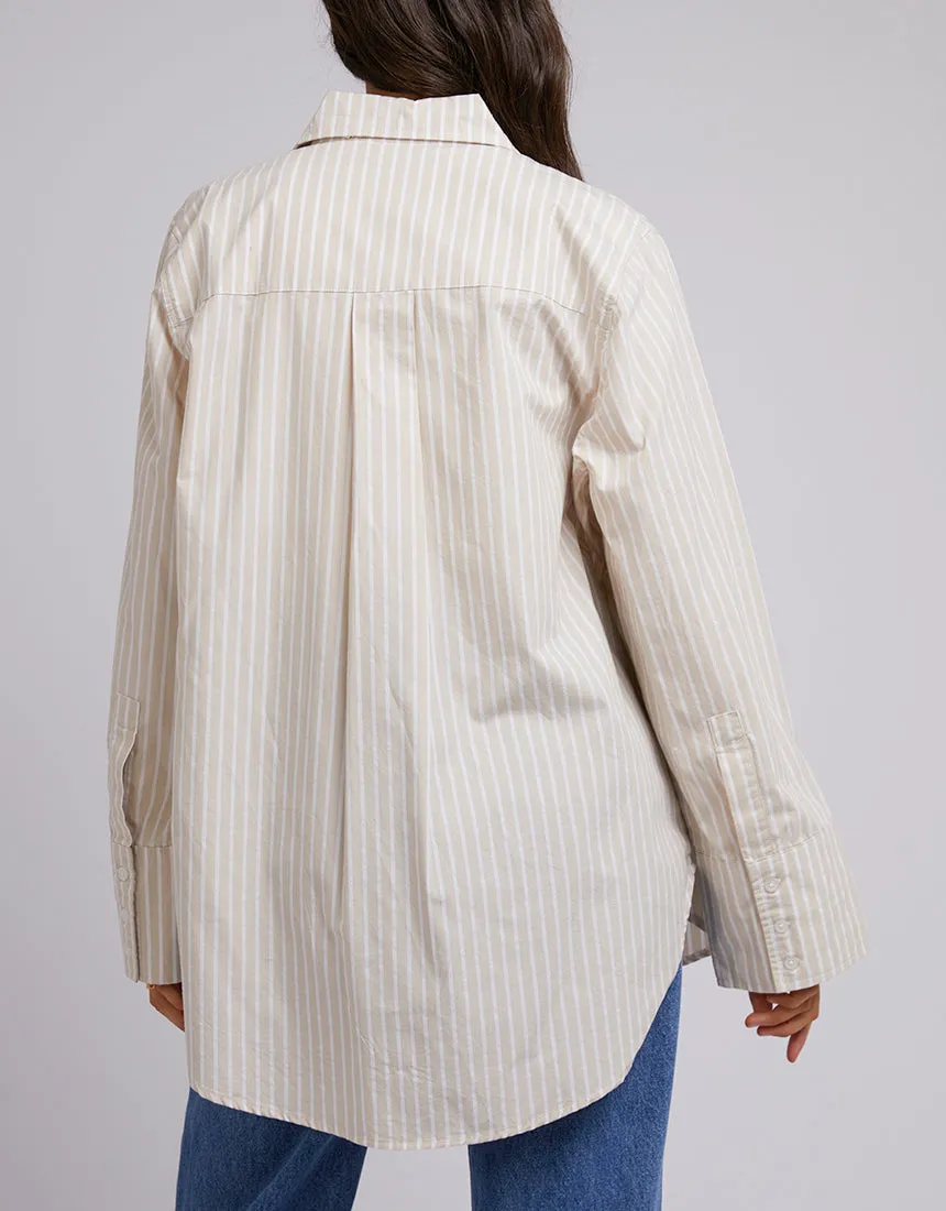Holiday Oversized Shirt Oatmeal sold by All About Eve product image thumbnail 3