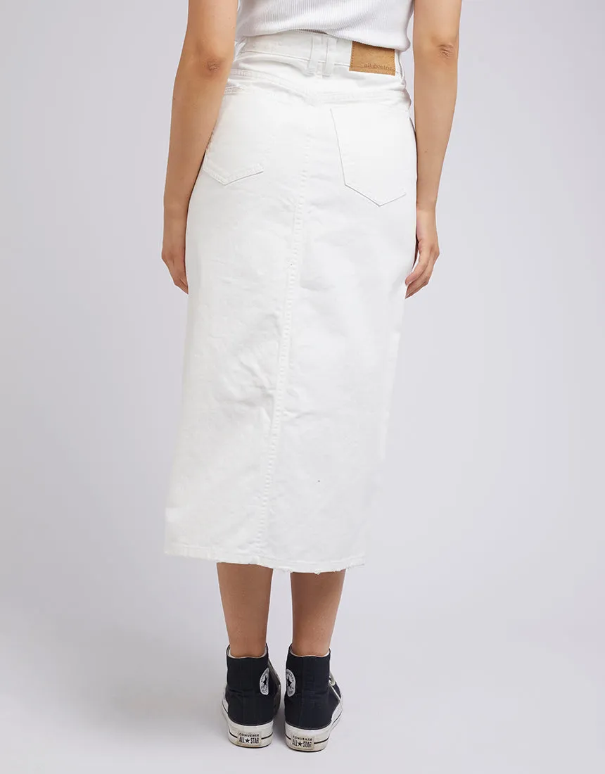 Jessie Midi Denim Skirt Vintage White sold by All About Eve product image thumbnail 3