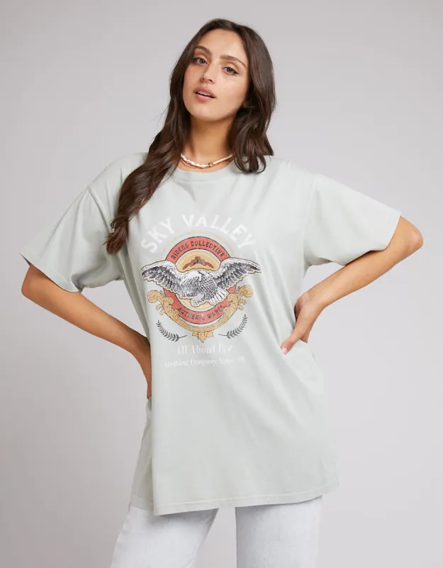 Sky Valley Tee Teal sold by All About Eve