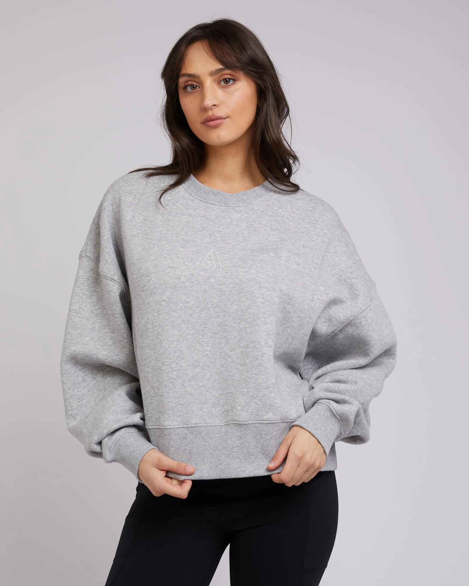 Active Tonal Sweater Grey Marle sold by All About Eve