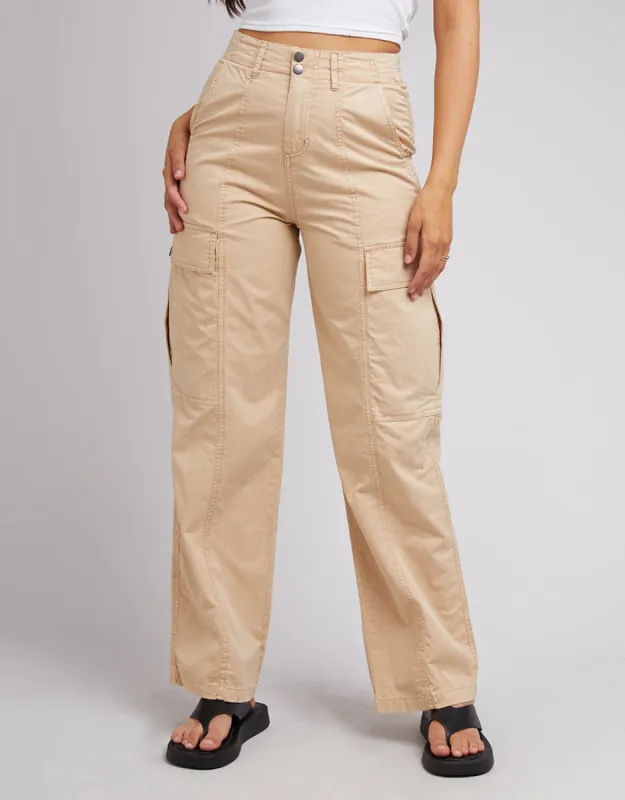 Jessie Cargo Pant Tan sold by All About Eve