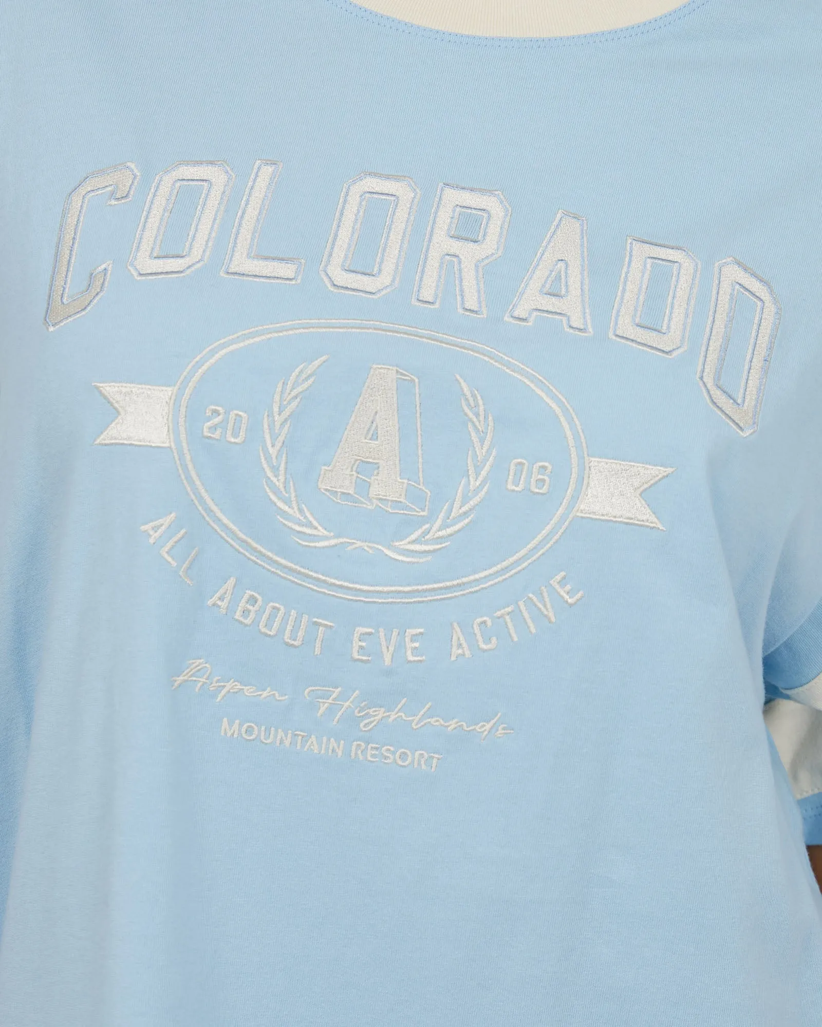Aspen Oversized Tee Light Blue sold by All About Eve product image thumbnail 5