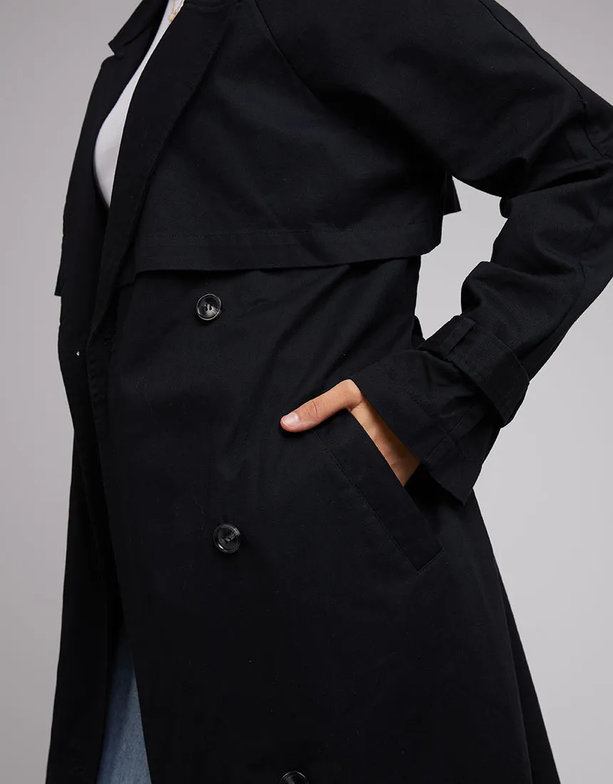 Eve Trench Coat Black sold by All About Eve product image thumbnail 5