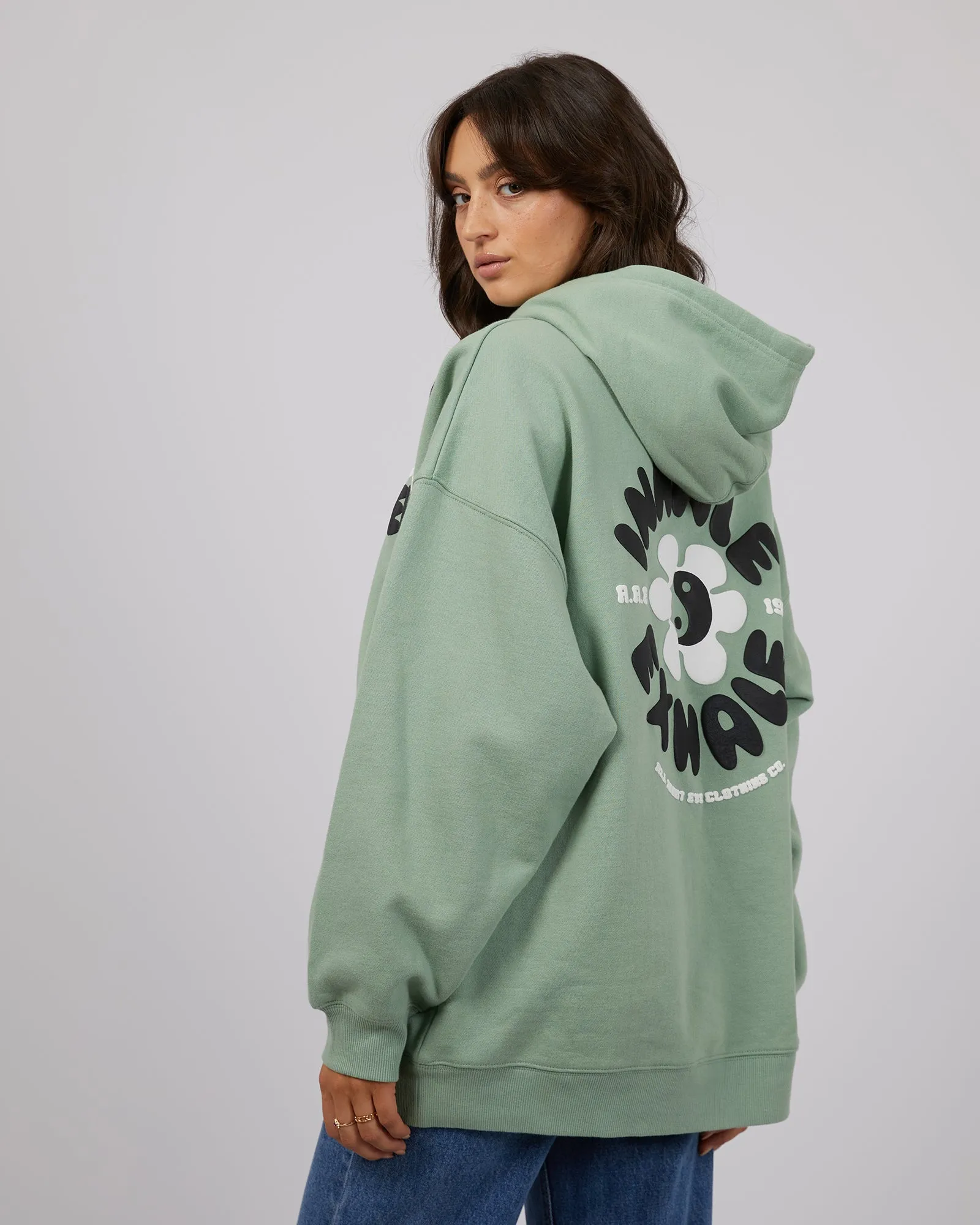 Exhale Hoodie Sage sold by All About Eve