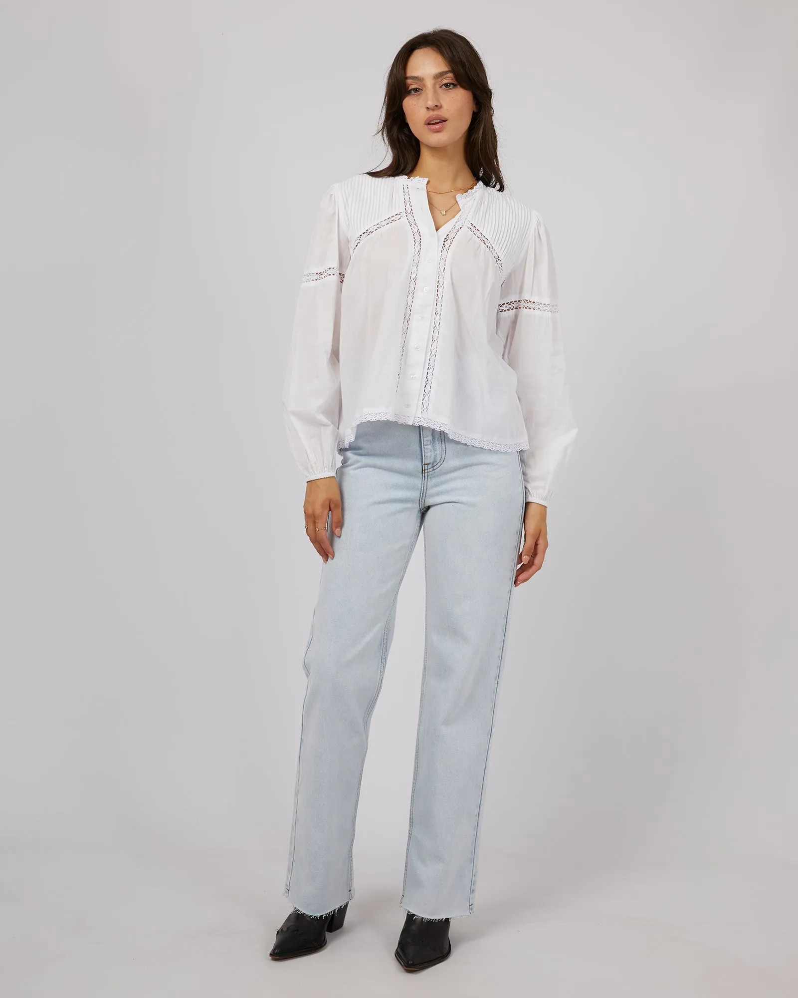 Poet Shirt White sold by All About Eve product image thumbnail 2