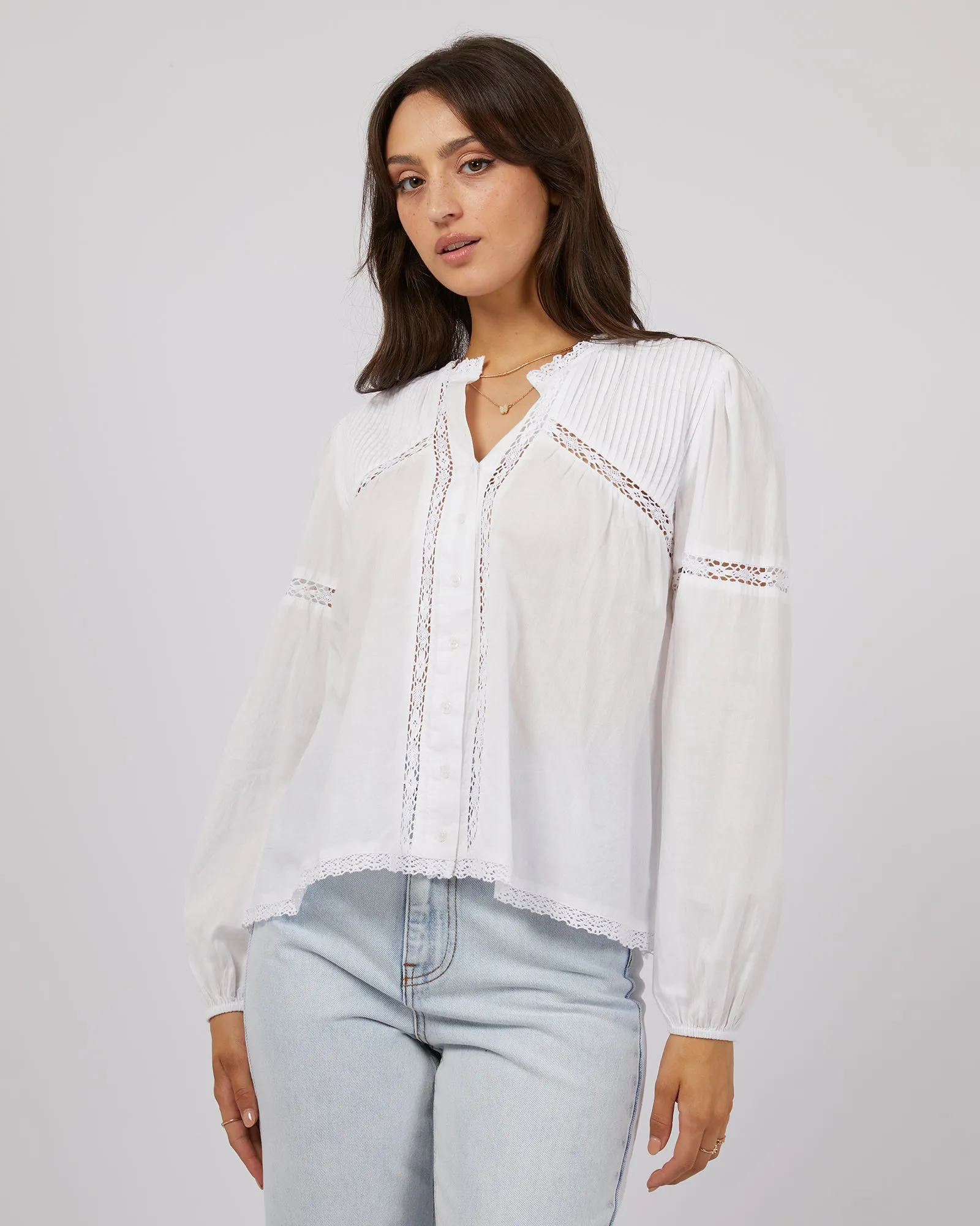 Poet Shirt White sold by All About Eve product image thumbnail 4