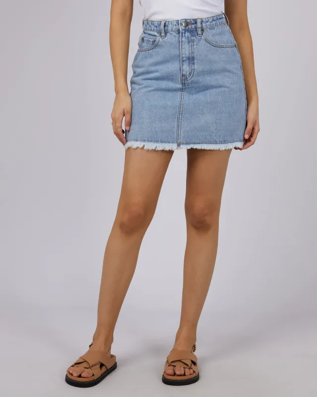 Ray Mini Skirt Light Blue sold by All About Eve