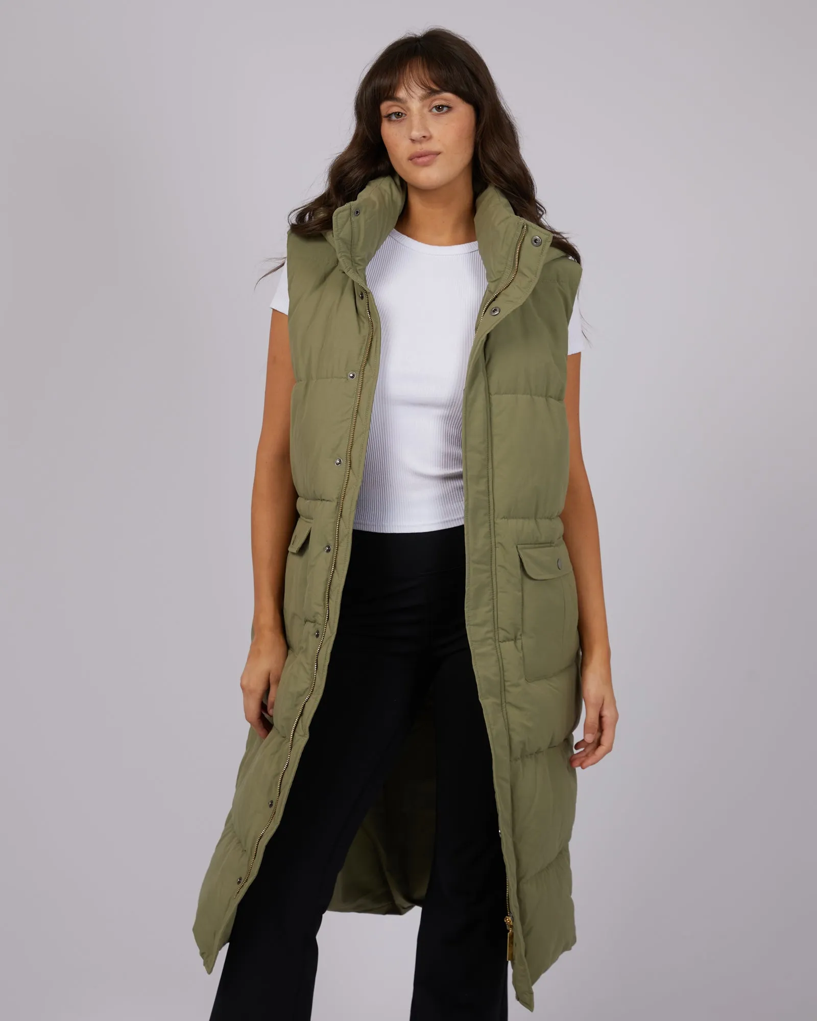 Active Midi Vest Khaki sold by All About Eve product image thumbnail 2