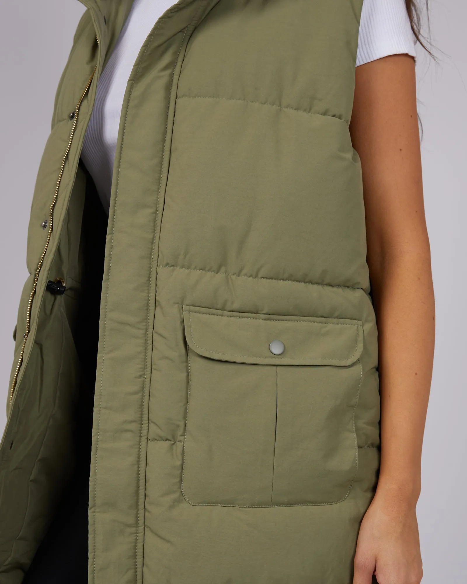 Active Midi Vest Khaki sold by All About Eve product image thumbnail 5