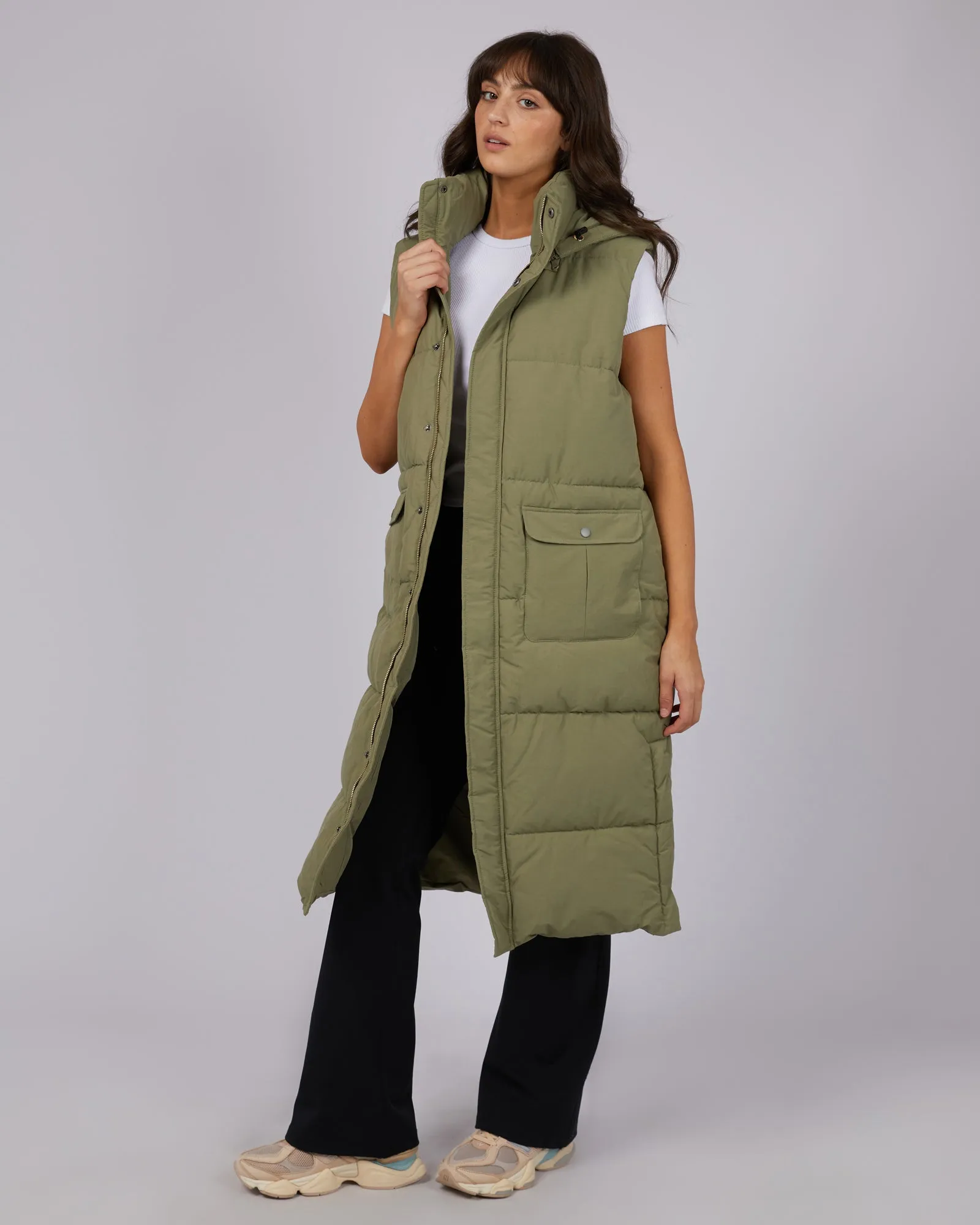 Active Midi Vest Khaki sold by All About Eve product image thumbnail 4