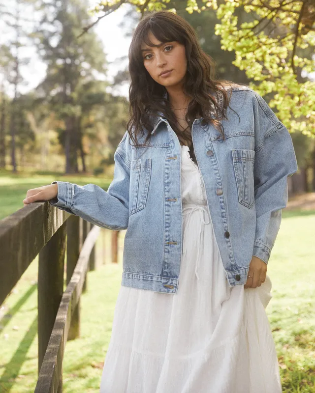 Sydney Denim Jacket Light Blue sold by All About Eve