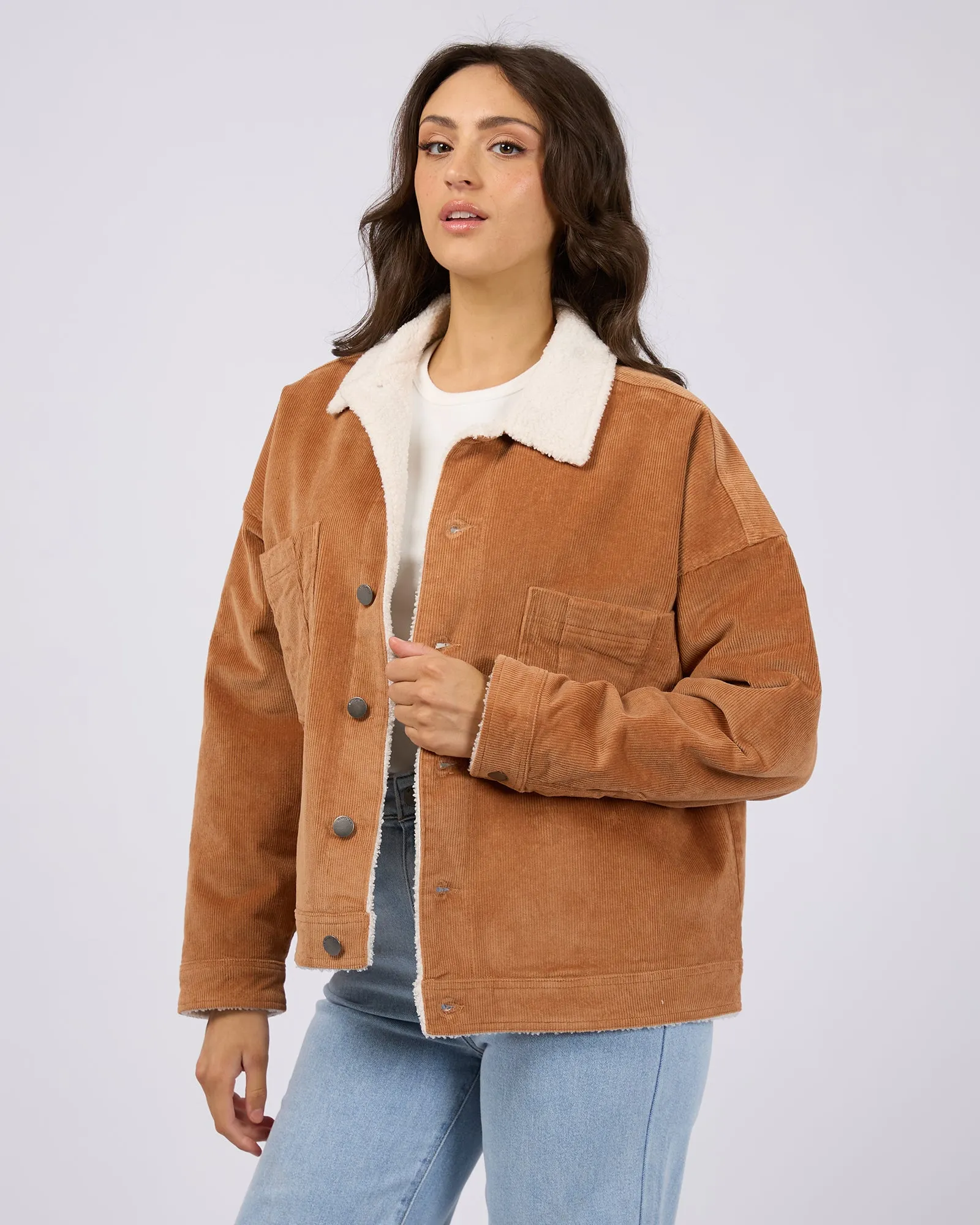 Huntley Cord Jacket Tan sold by All About Eve product image thumbnail 4