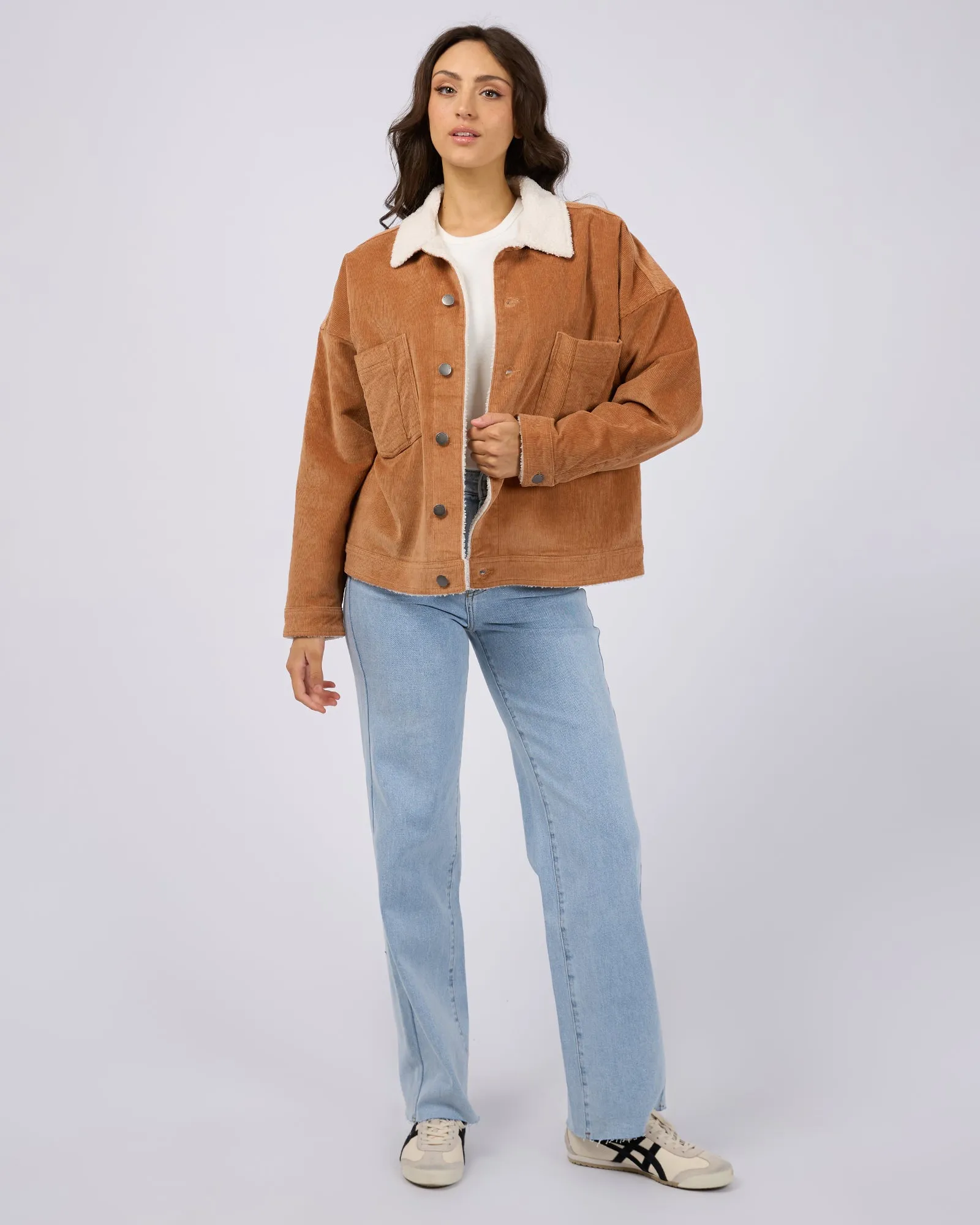 Huntley Cord Jacket Tan sold by All About Eve product image thumbnail 2