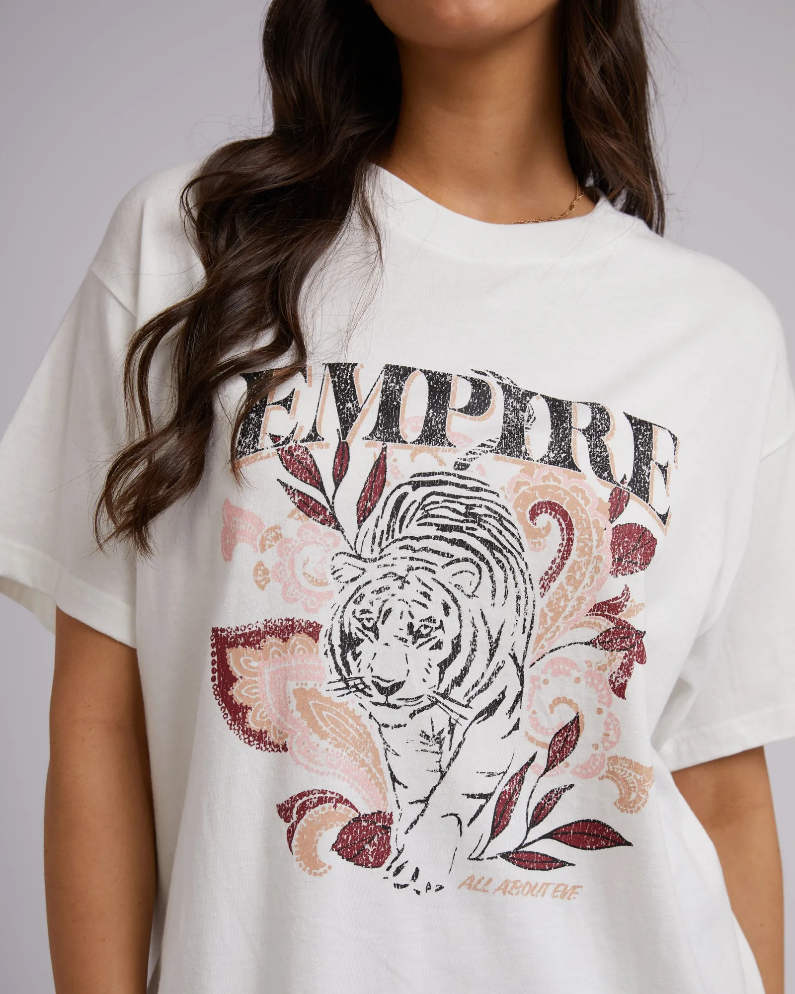 Empire Oversized Tee White sold by All About Eve product image thumbnail 5
