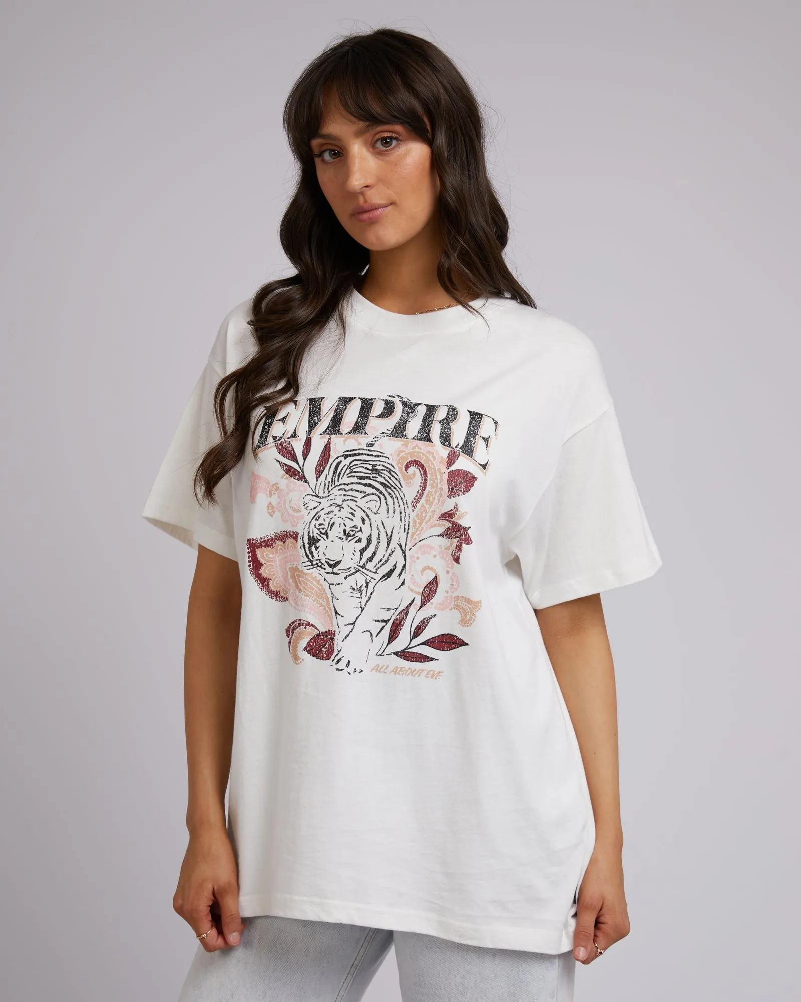 Empire Oversized Tee White sold by All About Eve product image thumbnail 4
