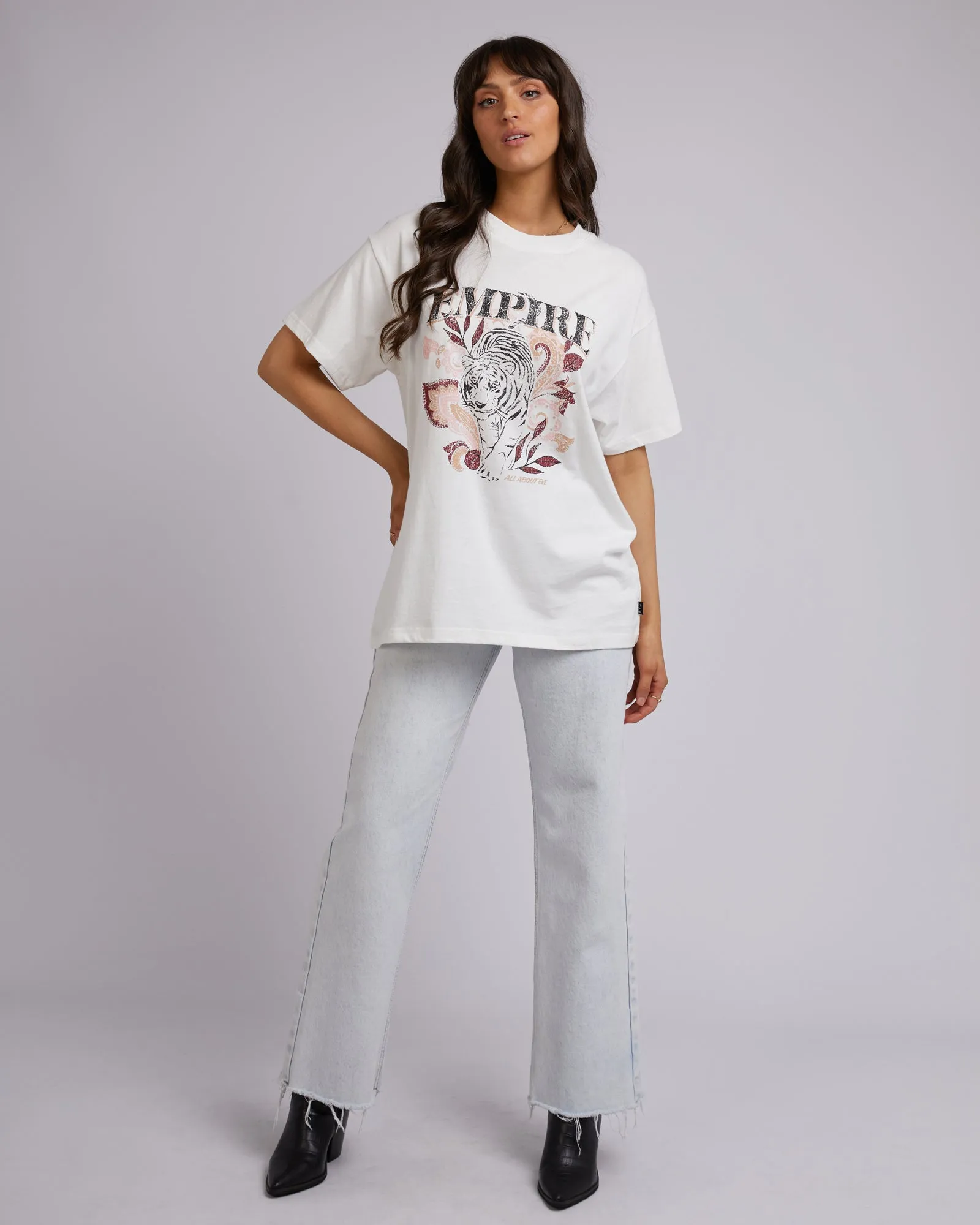 Empire Oversized Tee White sold by All About Eve product image thumbnail 2