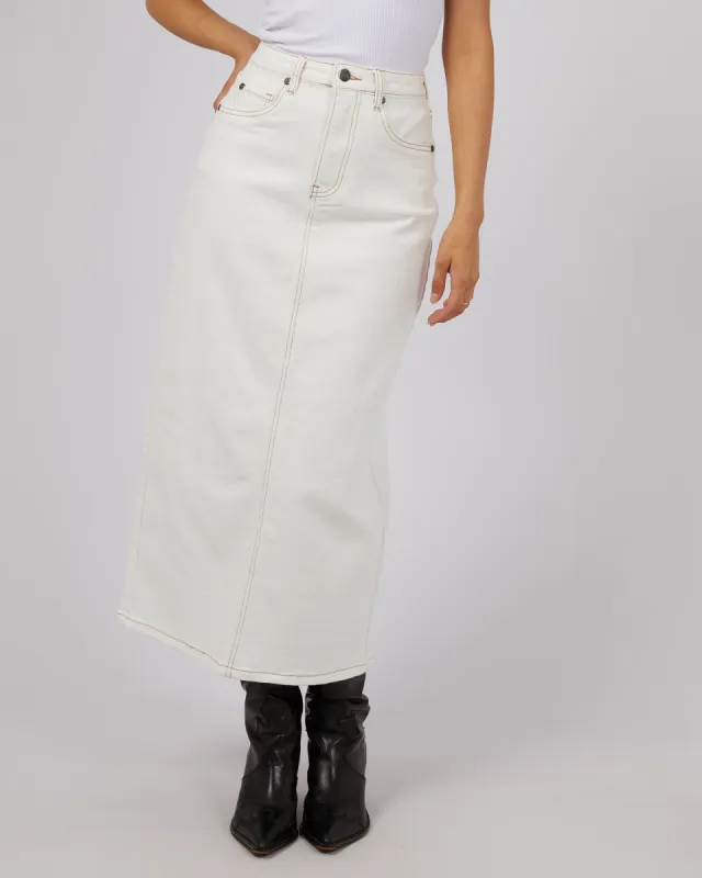 Ray Comfort Maxi Skirt Vintage White sold by All About Eve