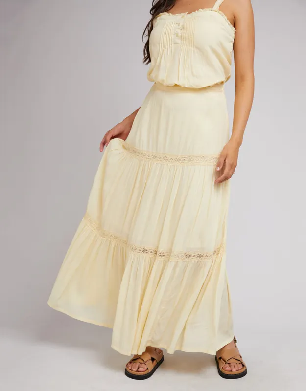 Denver Maxi Skirt Yellow sold by All About Eve