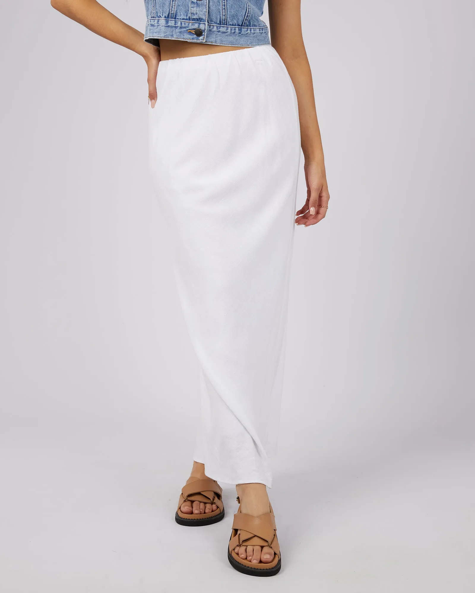 Leyla Maxi Skirt Vintage White sold by All About Eve