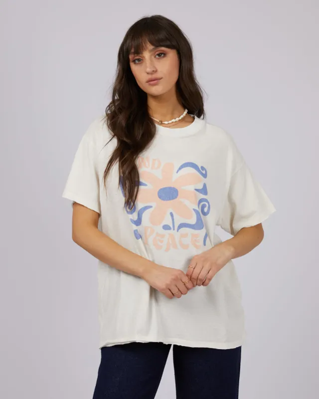 Find Peace Tee Vintage White sold by All About Eve
