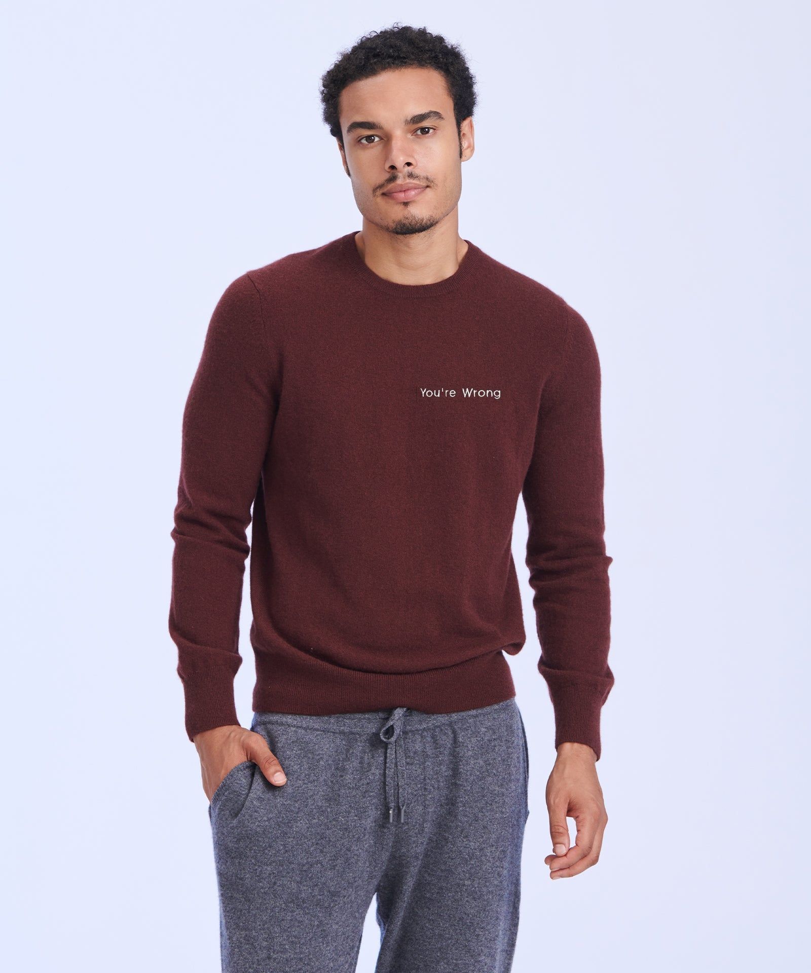 "You're Wrong" - The Original Cashmere Sweater Men's sold by Naadam