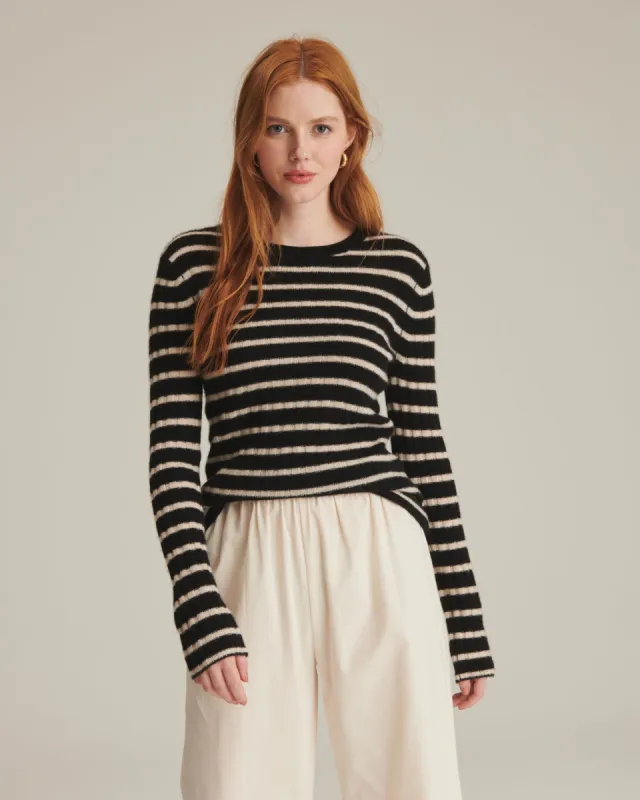 Striped Cashmere Ribbed Sweater sold by Naadam