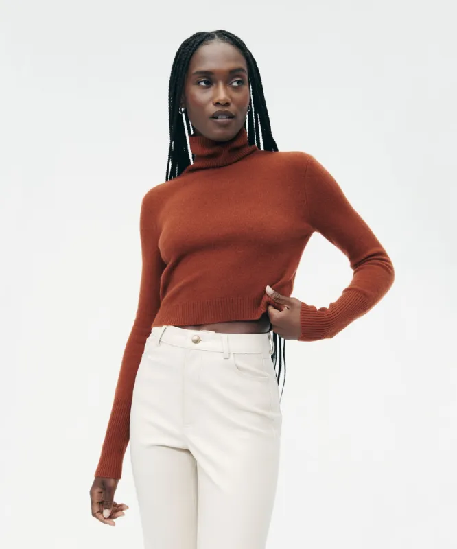Cashmere Cropped Turtleneck sold by Naadam