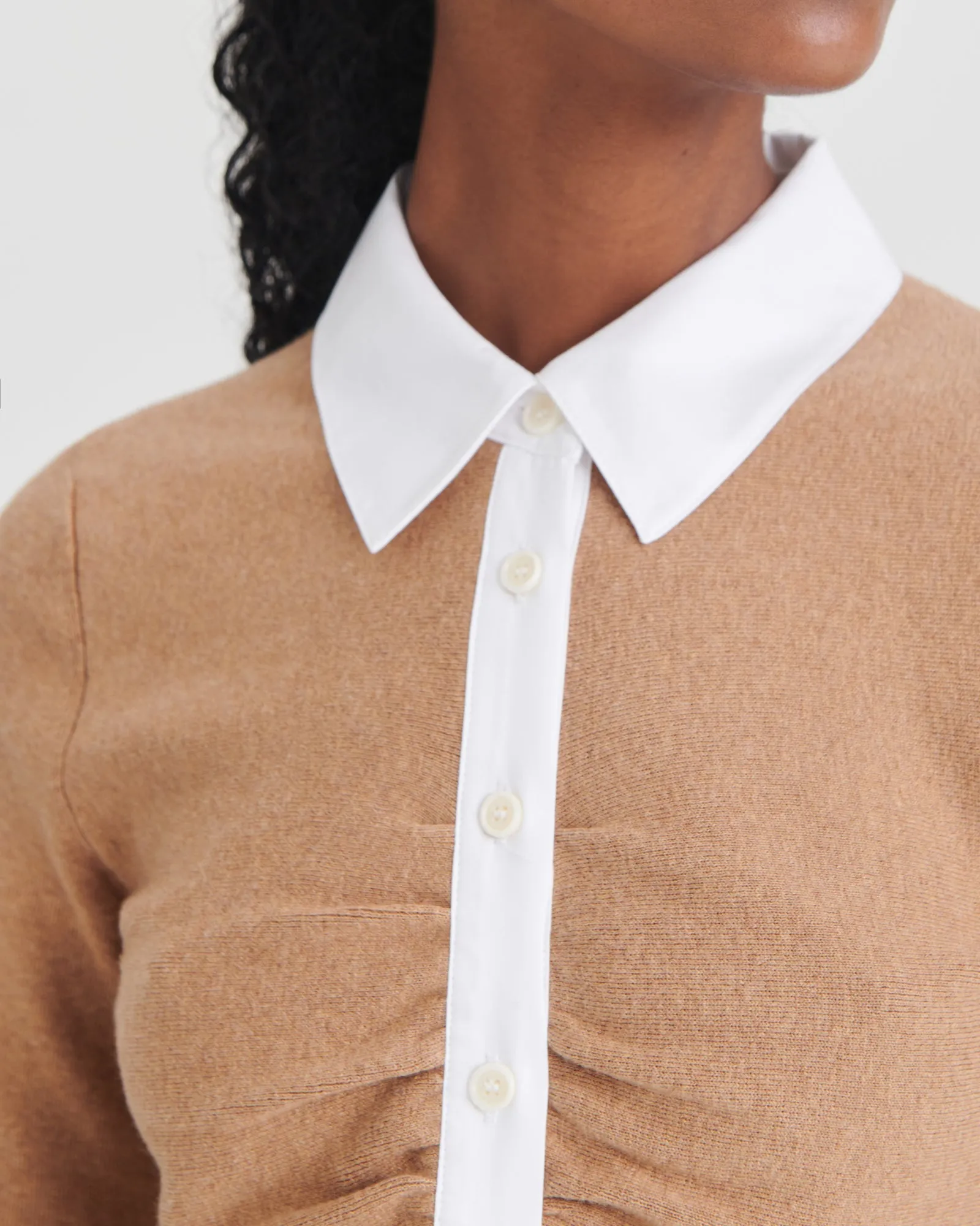 Cotton Cashmere Mixed Media Cardigan sold by Naadam product image thumbnail 5