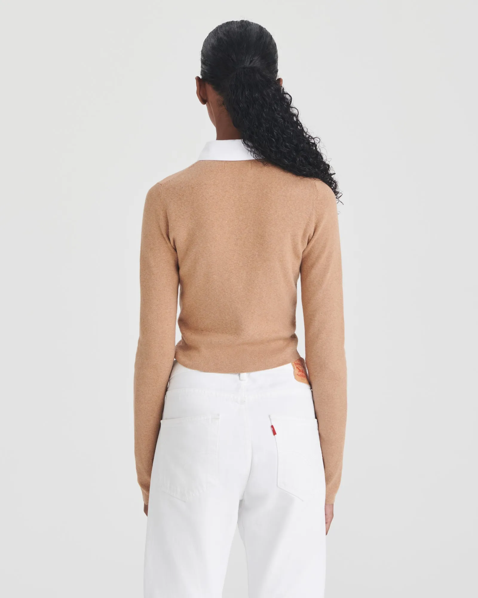 Cotton Cashmere Mixed Media Cardigan sold by Naadam product image thumbnail 2