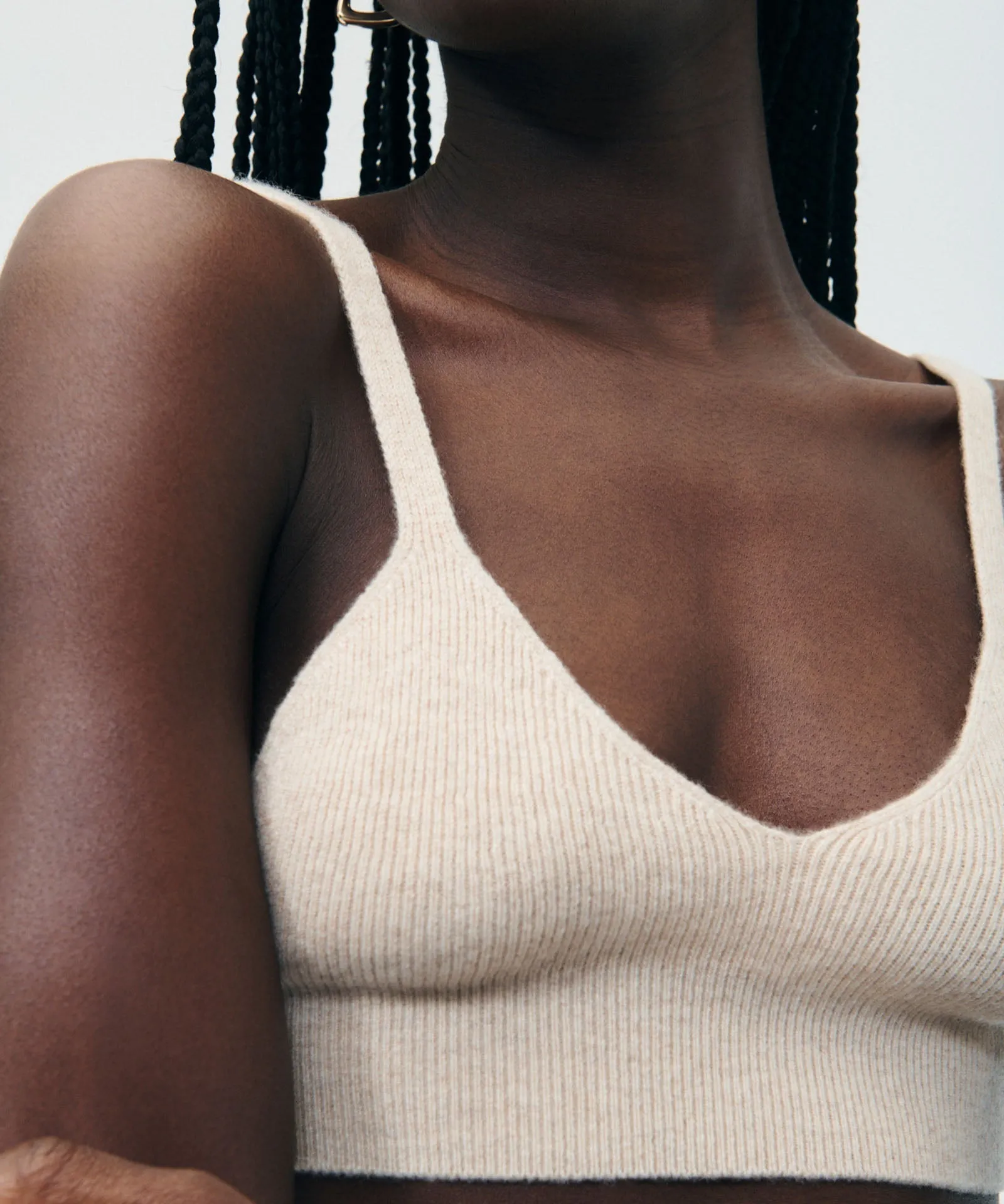 Cashmere Ribbed Seamless Bralette sold by Naadam product image thumbnail 5