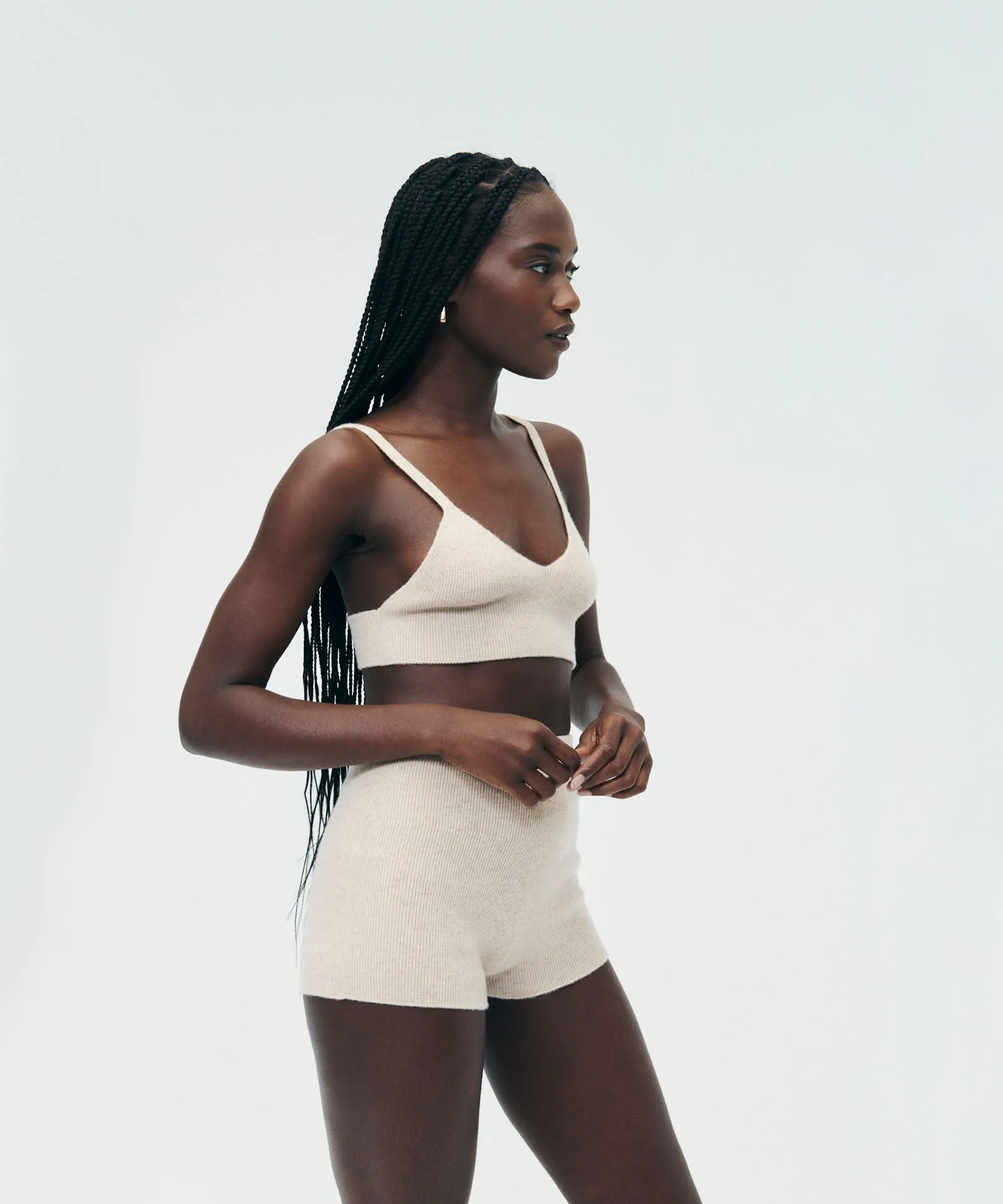 Cashmere Ribbed Seamless Bralette sold by Naadam product image thumbnail 4